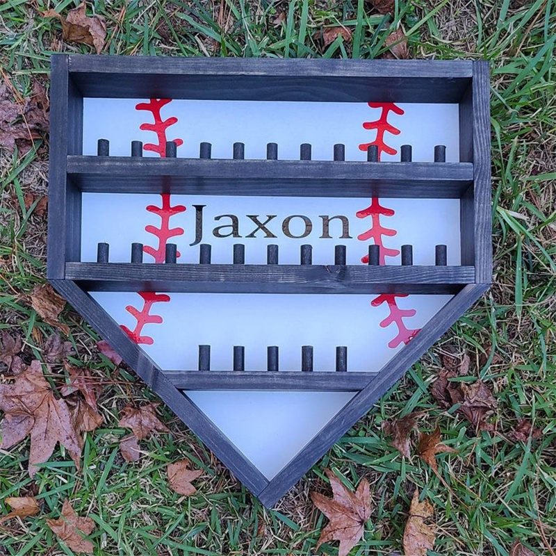 Personalized Softball Wooden Display Stand